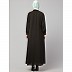 Front open Hidden Placket Daily wear casual Abaya- Olive